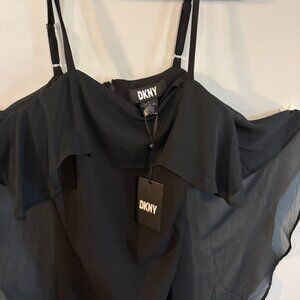 DKNY Short Black Dress Size 4 New With Tag